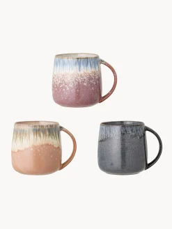 Sale Bloomingville Tasses artisanales avec émail réactif Cloe, 3 élém.