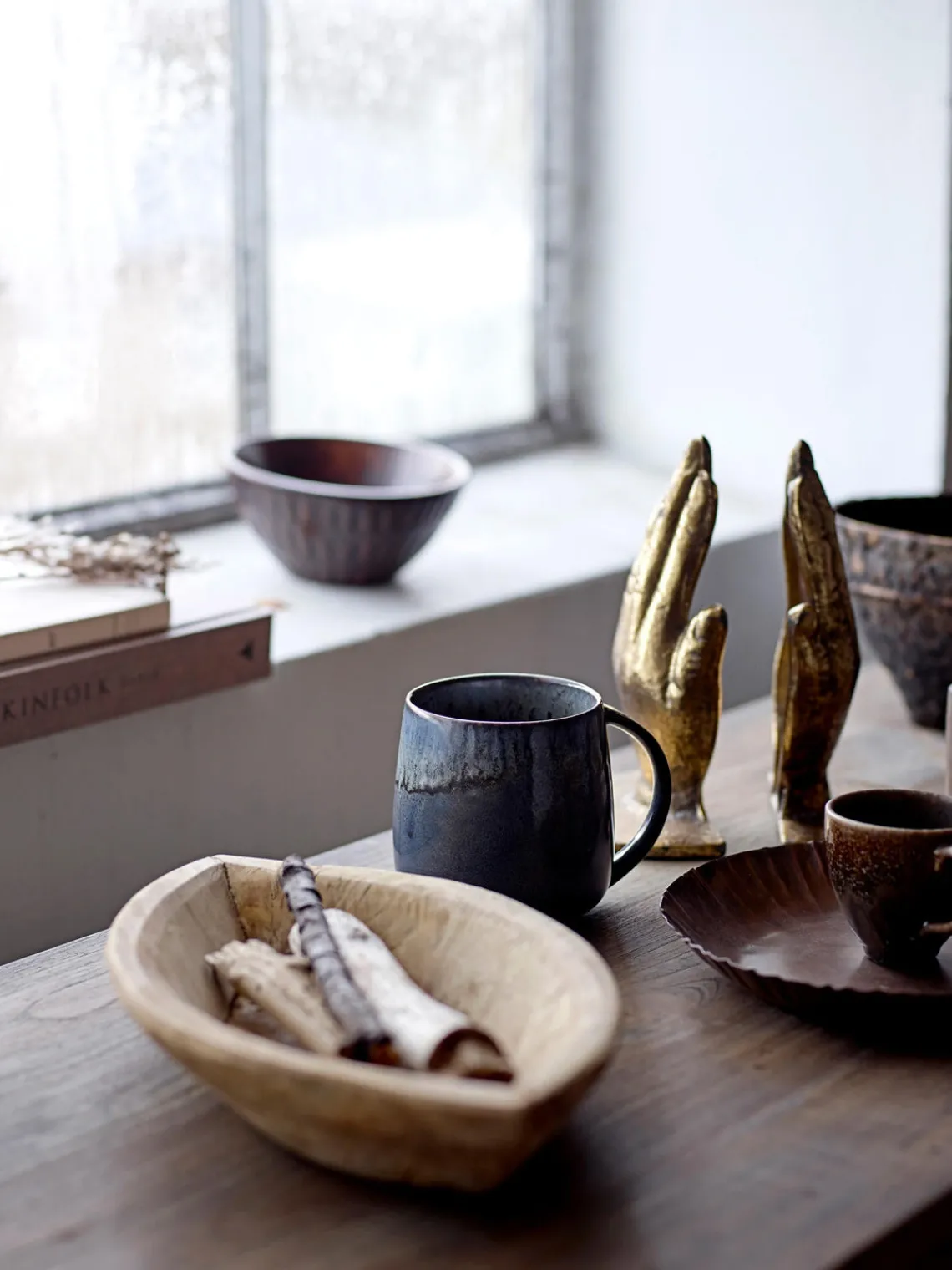 Sale Bloomingville Tasses artisanales avec émail réactif Cloe, 3 élém.