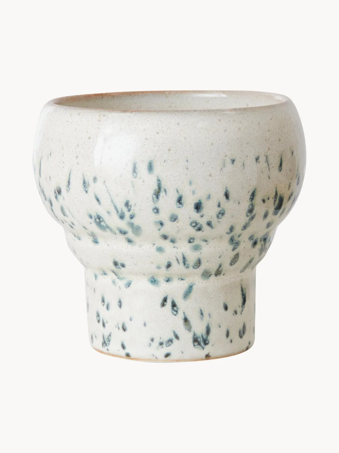 Discount HKLIVING Tasses artisanales en grès 70's, 2 élém. Tons beiges, blanc, bleu ciel