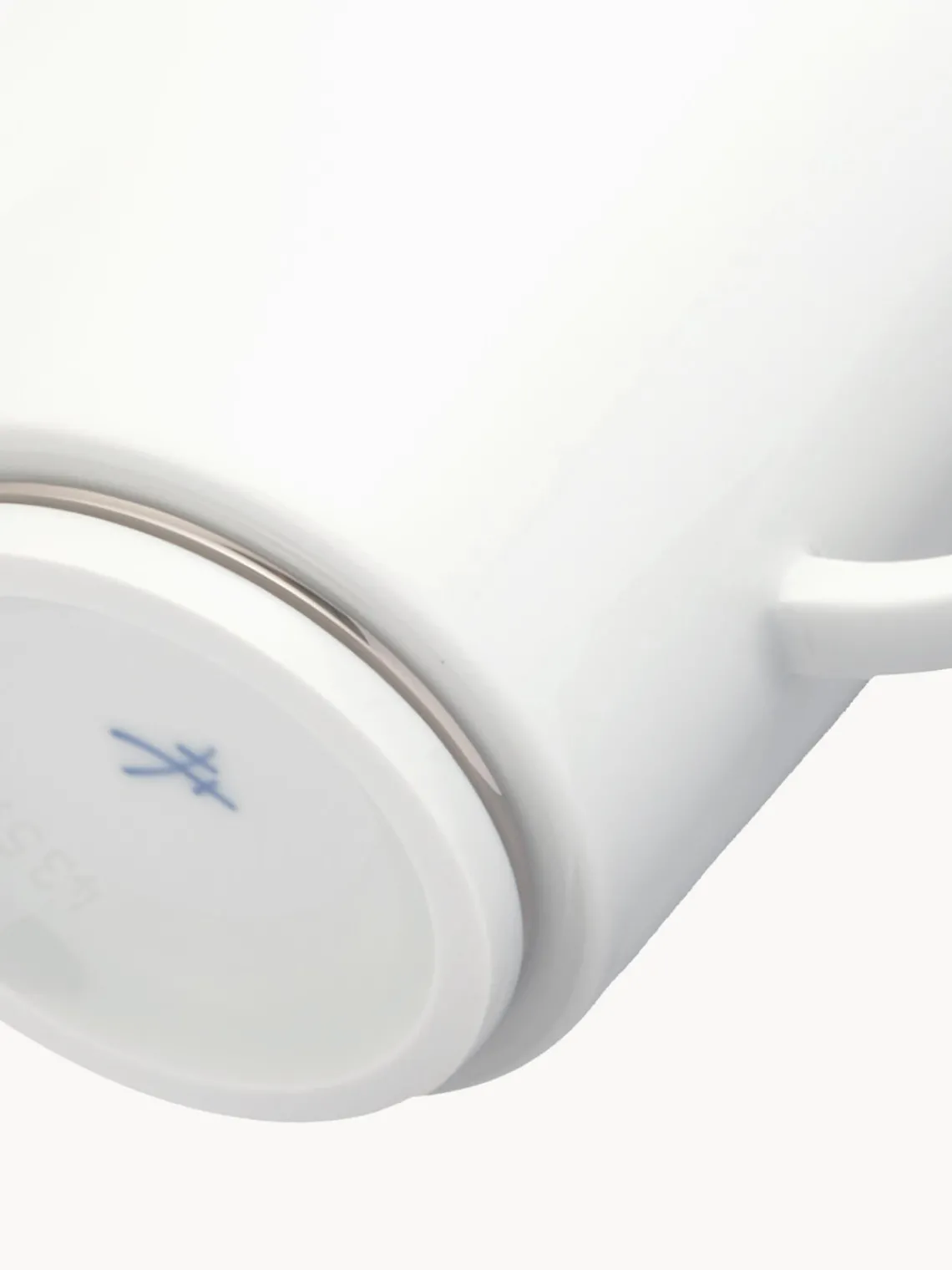 Clearance Meissen Tasses artisanales en porcelaine Vitruv, 2 pièces Blanc avec bord platine