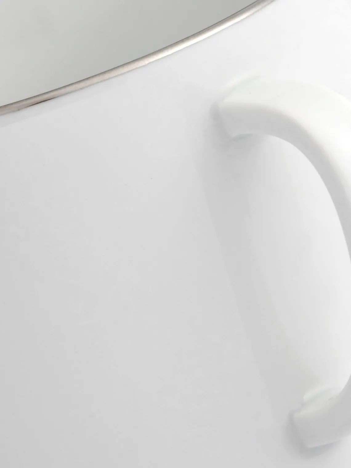 Clearance Meissen Tasses artisanales en porcelaine Vitruv, 2 pièces Blanc avec bord platine