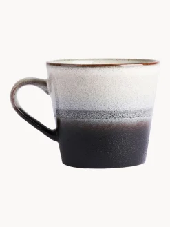 Fashion HKLIVING Tasses artisanales 70's, 4 pièces Tons beiges et noirs