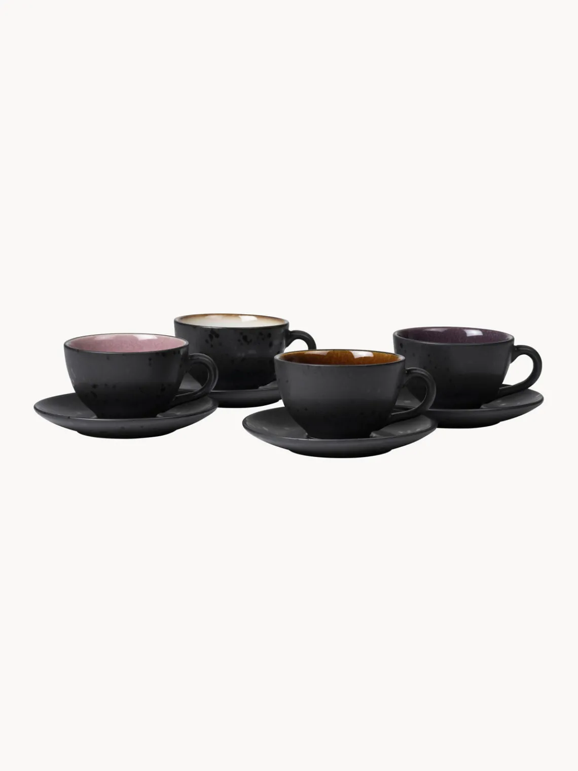 Clearance BITZ Tasses avec sous-tasse Etsy, 4 élém.