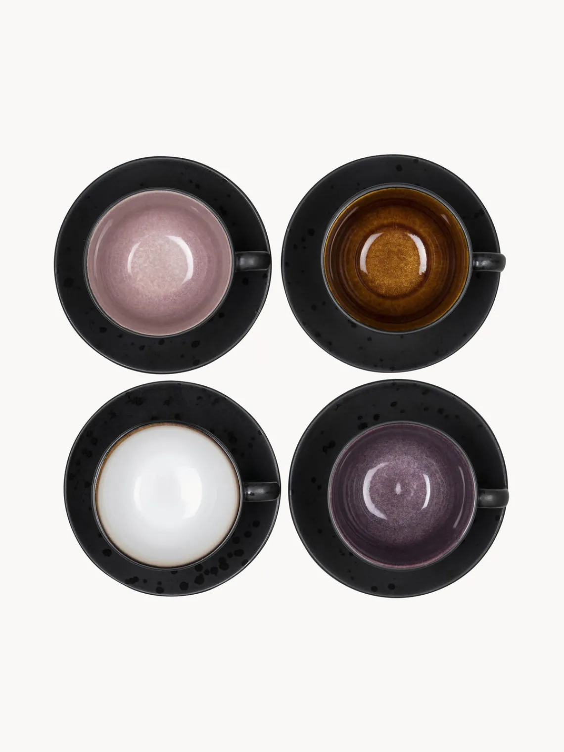 Clearance BITZ Tasses avec sous-tasse Etsy, 4 élém.