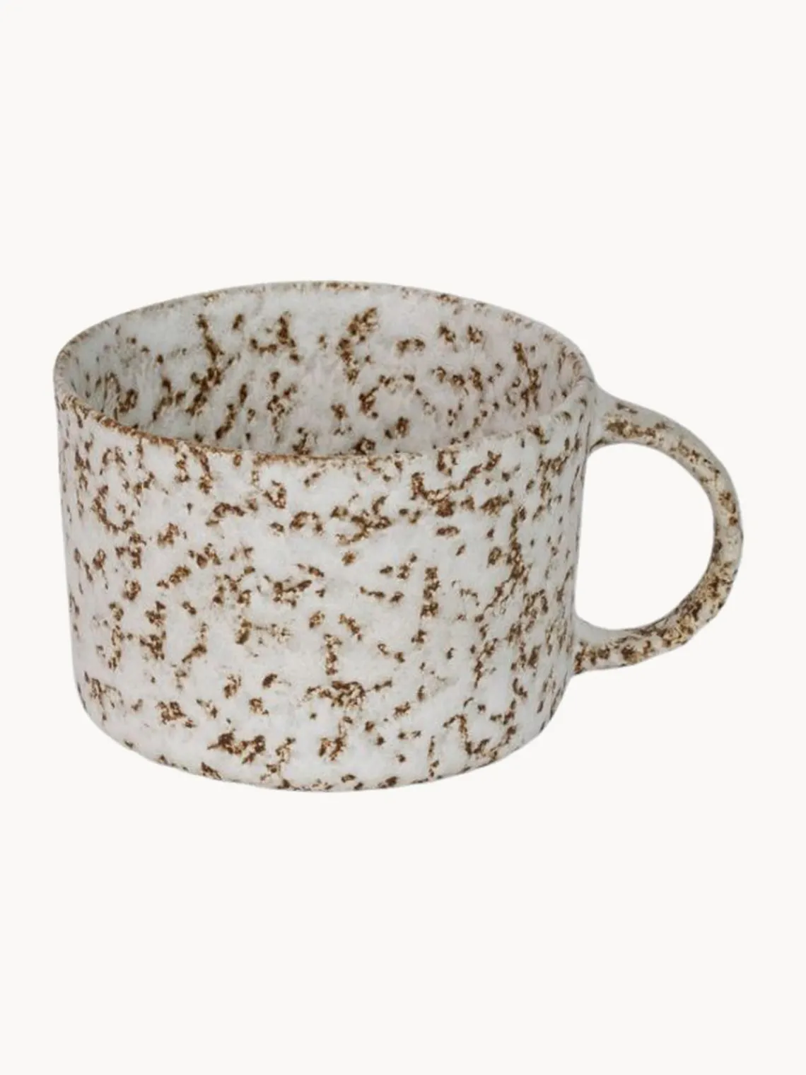 Fashion Olsson & Jensen Tasses avec sous-tasses avec émail réactif Salt, 6 pièces