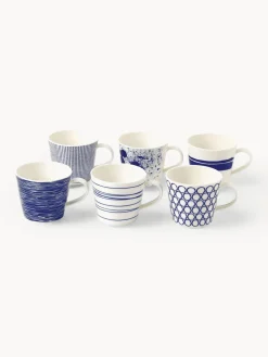 Outlet ROYAL DOULTON Tasses en porcelaine Pacific Blue, 6 élém.
