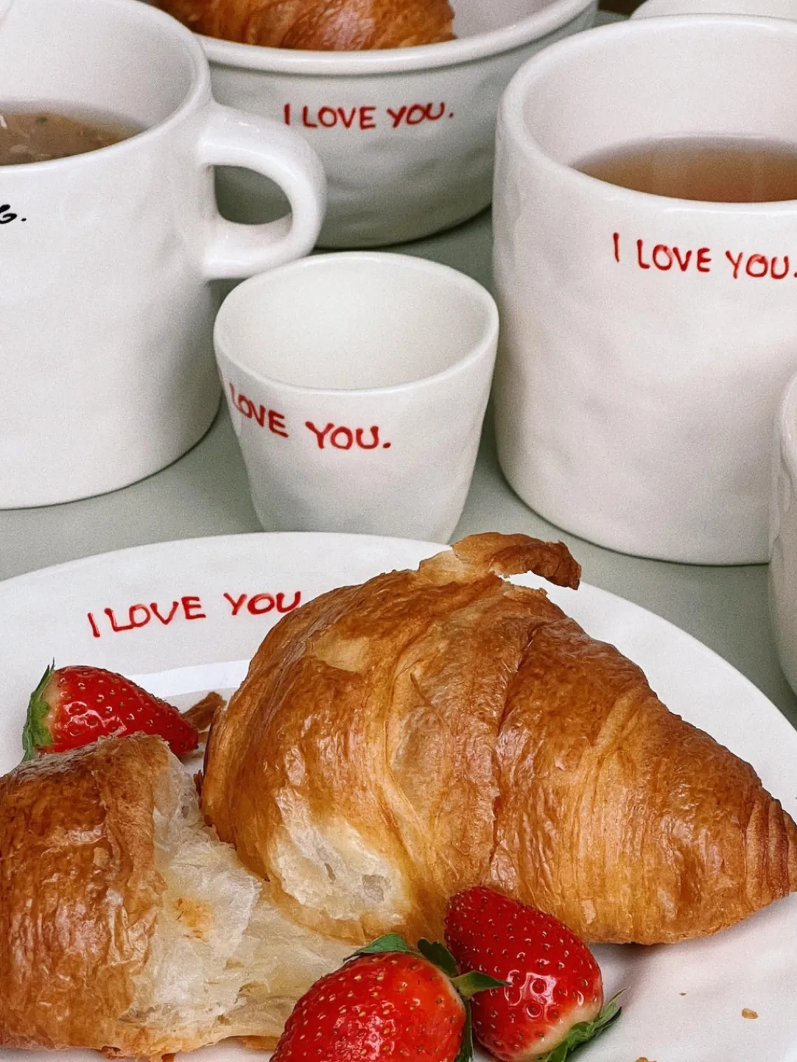 Outlet Anna + Nina Tasses peintes à la main I Love You