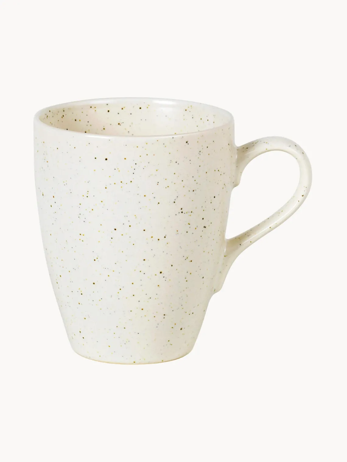 Fashion Broste Copenhagen Tasses rustiques artisanales Nordic Vanilla, 250 ml, 6 pièces Blanc crème, moucheté