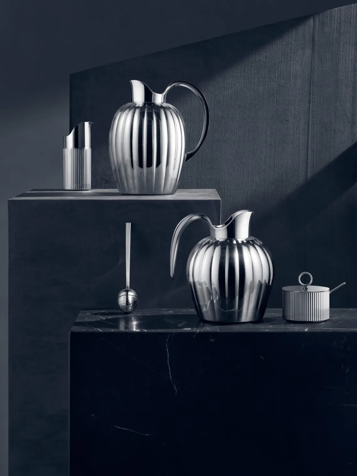 New GEORG JENSEN Thermos en acier inoxydable Bernadotte, 1 L