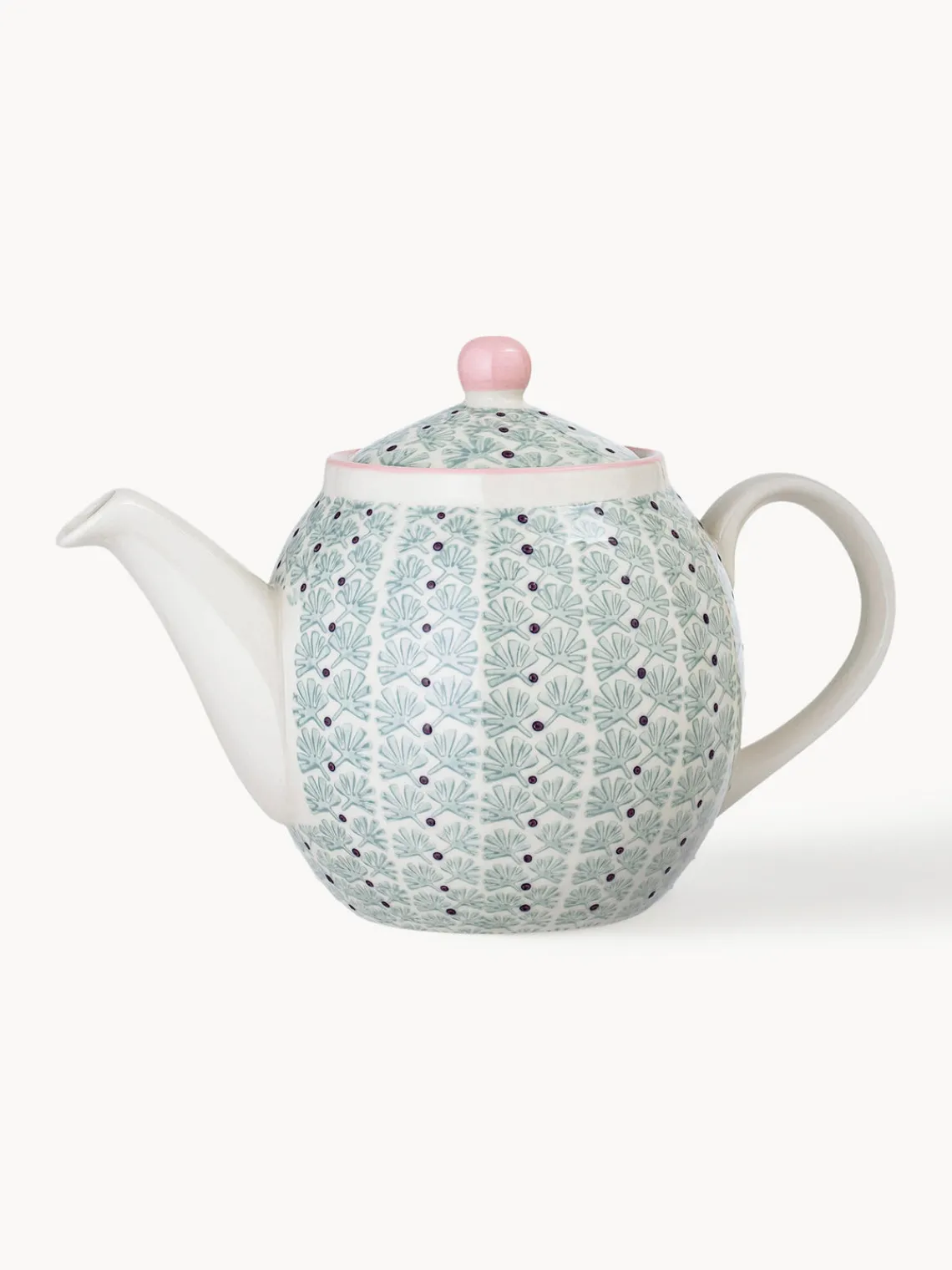 Discount Bloomingville Théière anglaise peinte à la main Maya, 1,2 l