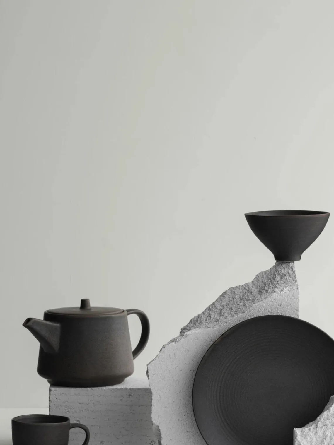 Hot blomus Théière artisanale Kumi, 1 L Taupe