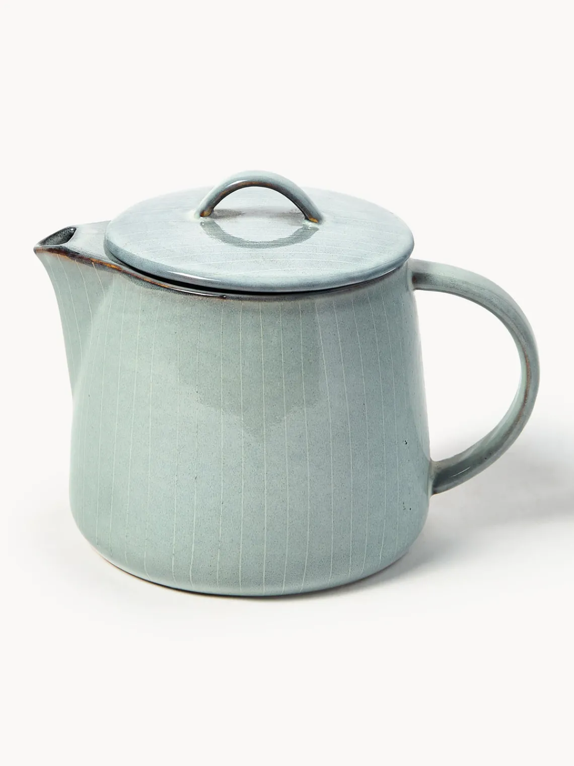 Discount Broste Copenhagen Théière artisanale Nordic Sea, 1 L Gris-bleu, chiné