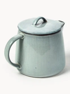 Discount Broste Copenhagen Théière artisanale Nordic Sea, 1 L Gris-bleu, chiné
