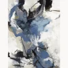 Online Malerifabrikken Toile peinte à la main Blue vibes