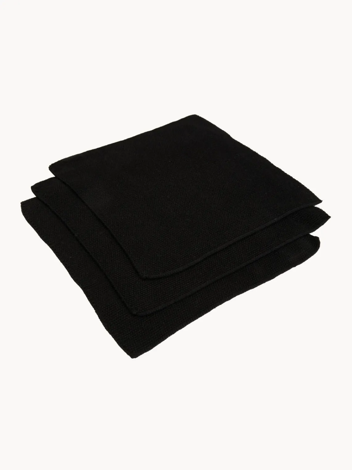Fashion Södahl Torchons en coton Soft, 3 pièces Noir