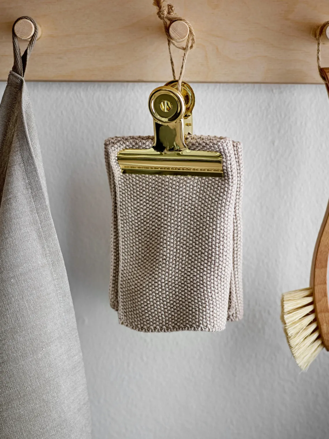 Fashion Södahl Torchons en coton Soft, 3 pièces Beige clair