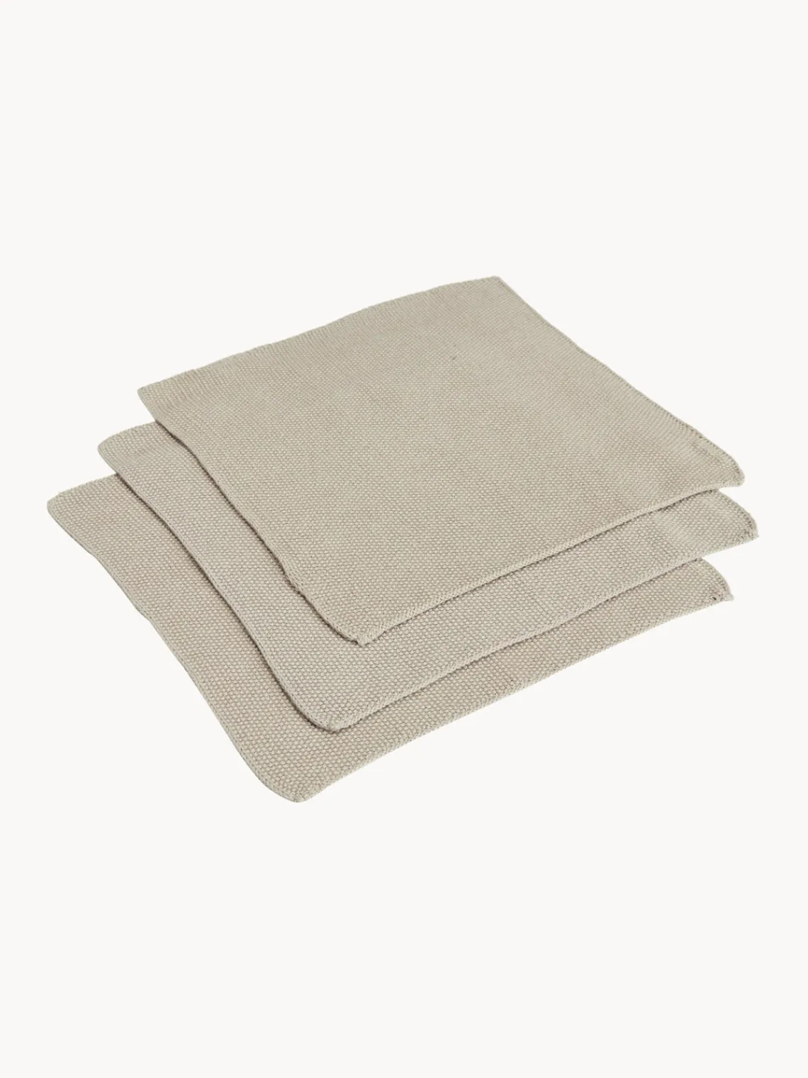 Fashion Södahl Torchons en coton Soft, 3 pièces Beige clair