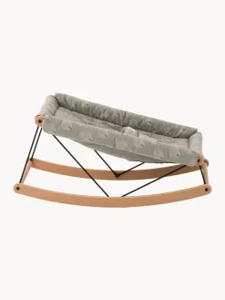Discount Nobodinoz Transat bébé en hêtre Growing Green Bois de hêtre, gris clair, blanc cassé