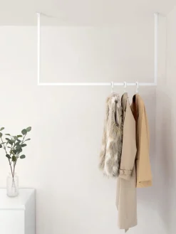 Outlet Metallbude Tringle à vêtements en métal Tensi Blanc