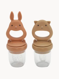 Sale Konges Slojd Tétines grignoteuses Bunny, 2 élém. Nougat, beige