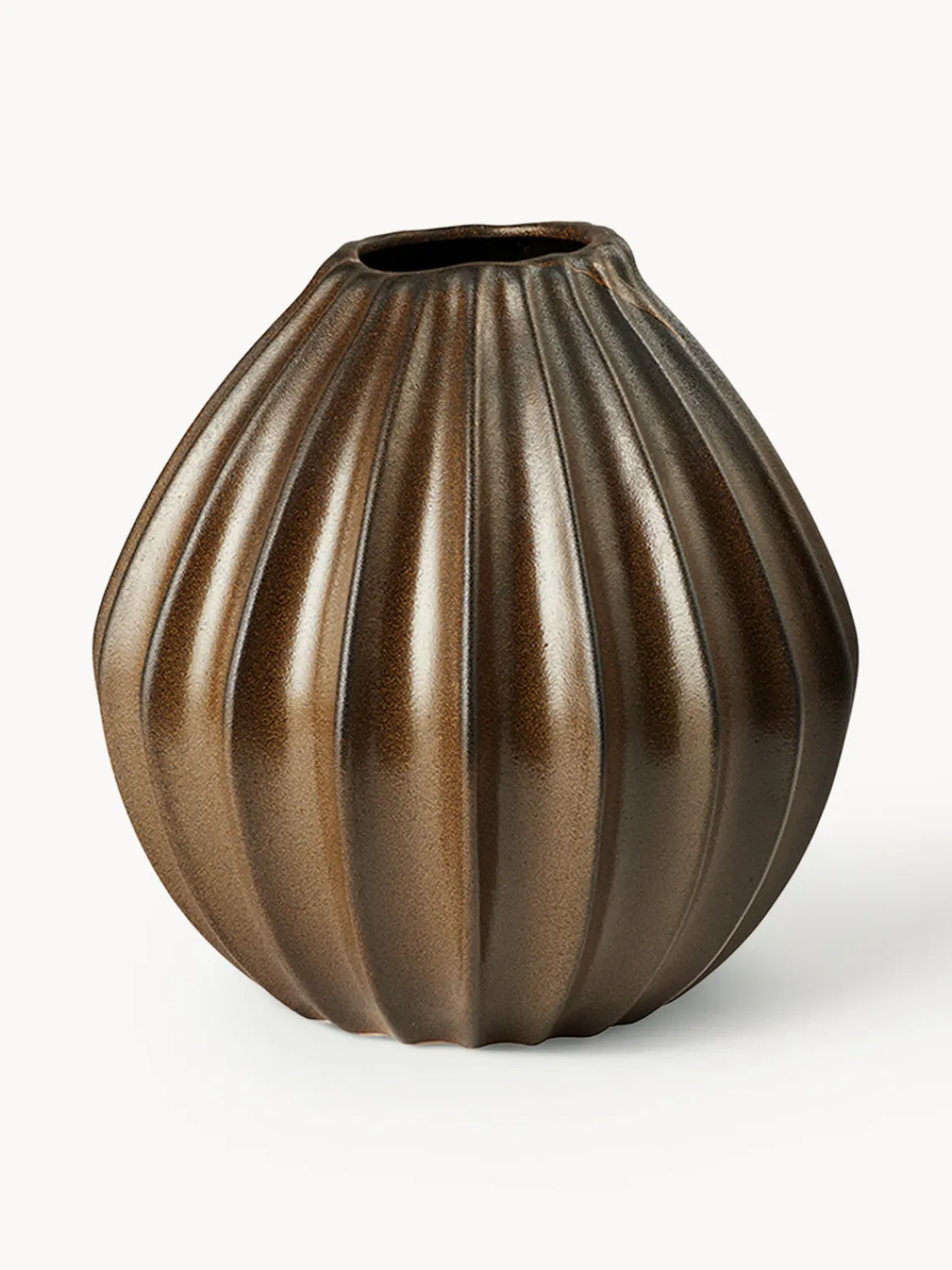 Best Broste Copenhagen Vase artisanal avec émail réactif Wide, haut. 30 cm