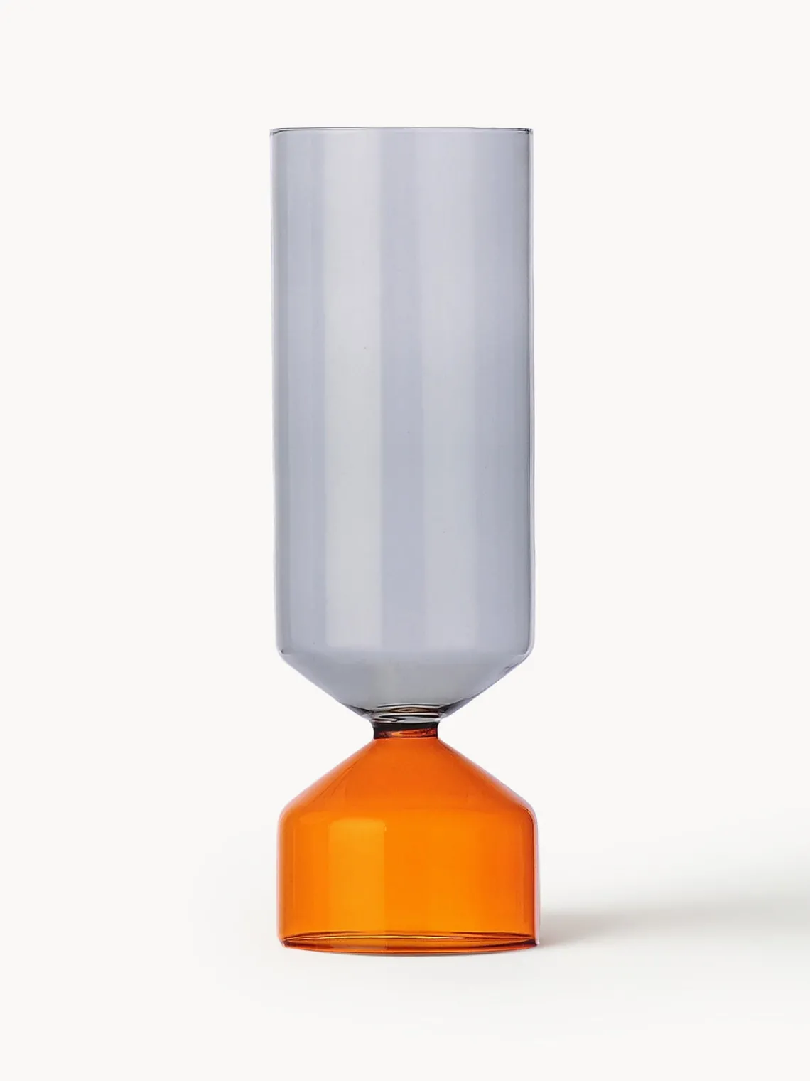 Fashion ICHENDORF Vase artisanal Bouquet, haut. 28 cm Orange, gris, transparent