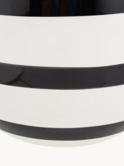Sale KÄHLER Vase artisanal en céramique Omaggio, haut. 20 cm Blanc, noir