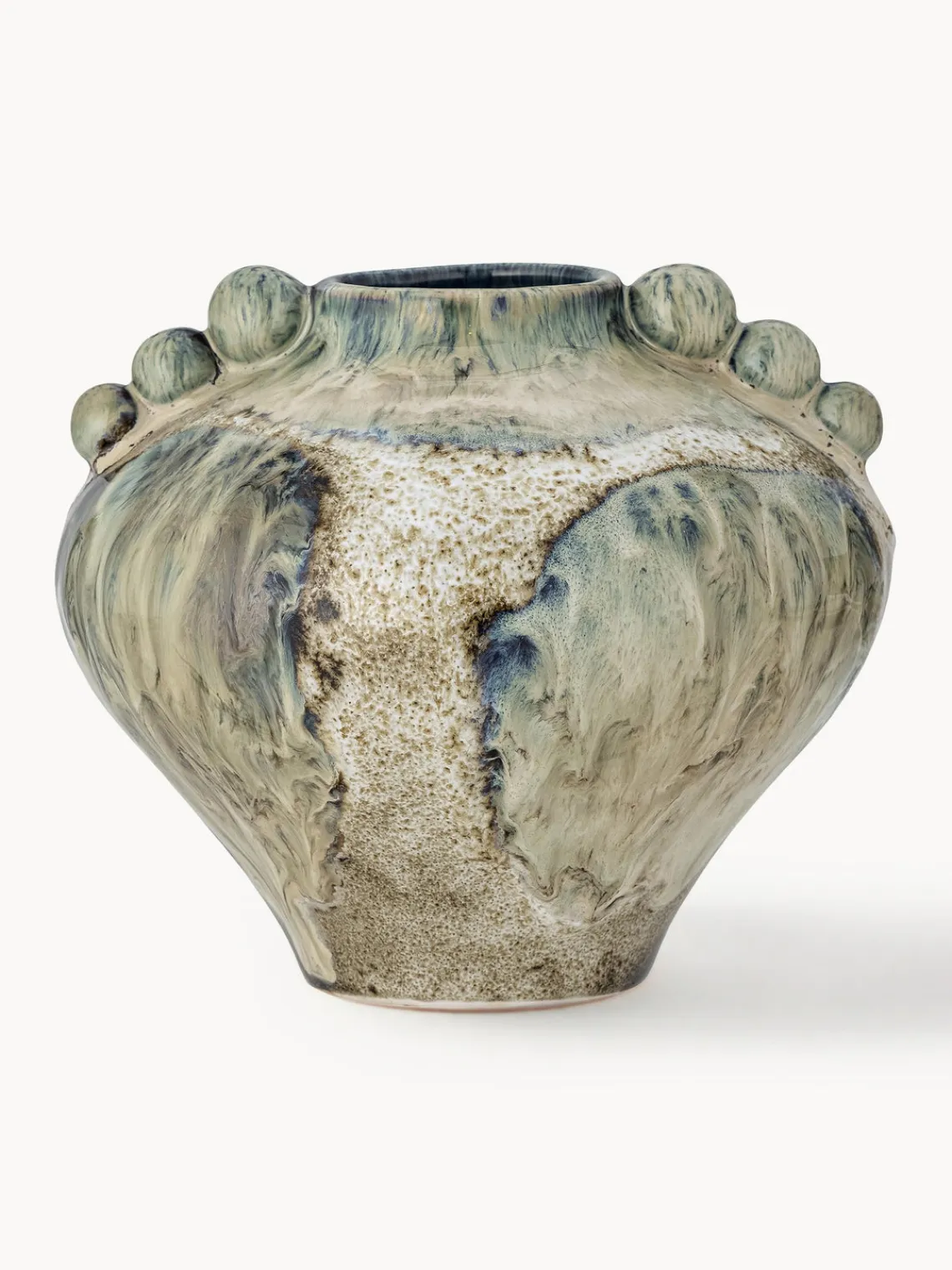 Best Bloomingville Vase artisanal en grès cérame Cophia, haut. 15 cm