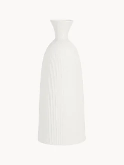 Fashion Bizzotto Vase design en céramique Striped, haut. 57 cm