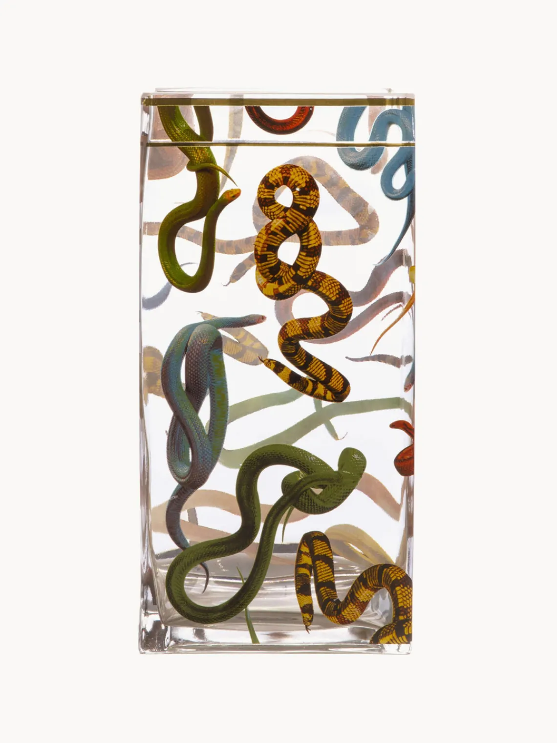 Hot SELETTI Vase design en verre Serpents, haut. 30 cm Snakes