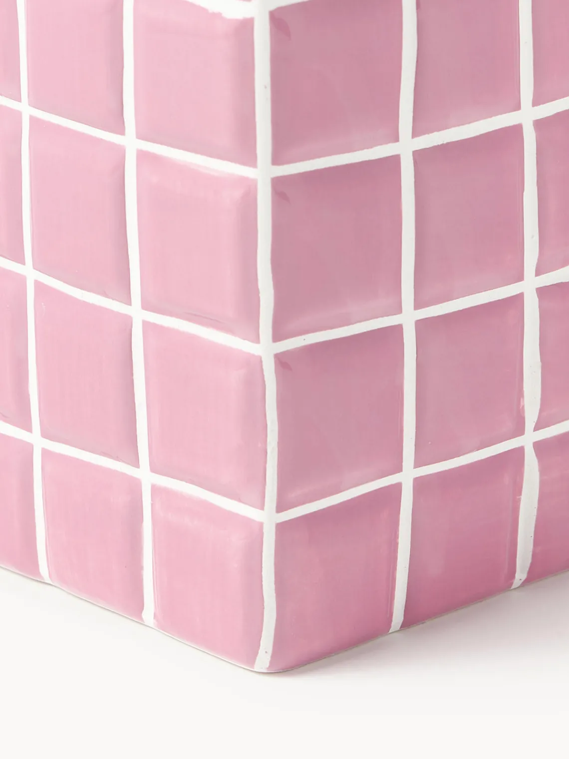 Outlet &k Amsterdam Vase design look carrelage Tile, haut. 21 cm