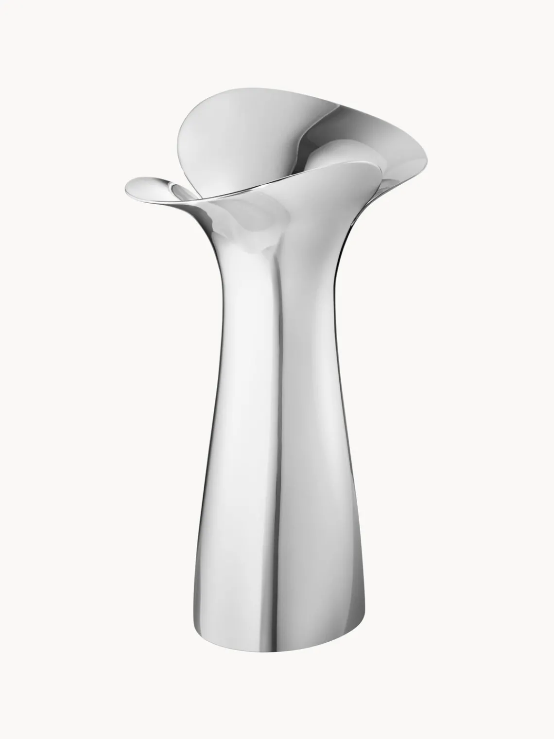 Outlet GEORG JENSEN Vase en acier inoxydable Bloom Botanica, haut. 22 cm