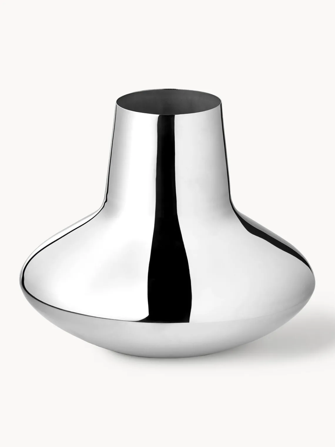 Discount GEORG JENSEN Vase en acier inoxydable Henning Koppel, haut. 22 cm