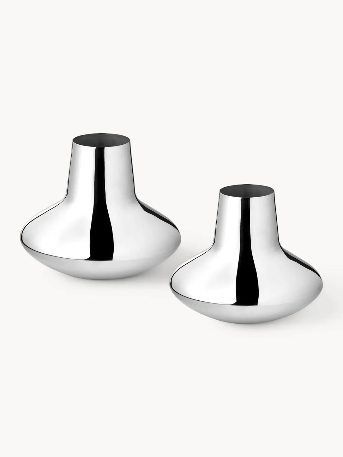 Discount GEORG JENSEN Vase en acier inoxydable Henning Koppel, haut. 22 cm