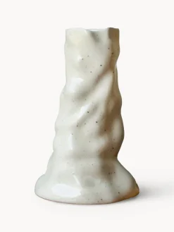 Hot DBKD Vase en céramique Bloom, haut.. 15 cm Blanc crème, chiné et mat