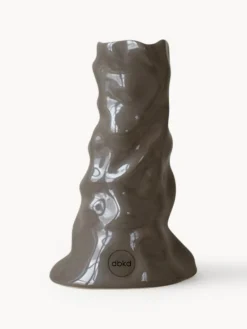 New DBKD Vase en céramique Bloom, haut.. 15 cm Taupe, haute brillance