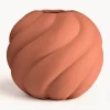 Discount Cooee Design Vase en céramique peint à la main Twist Ball, haut. 20 cm