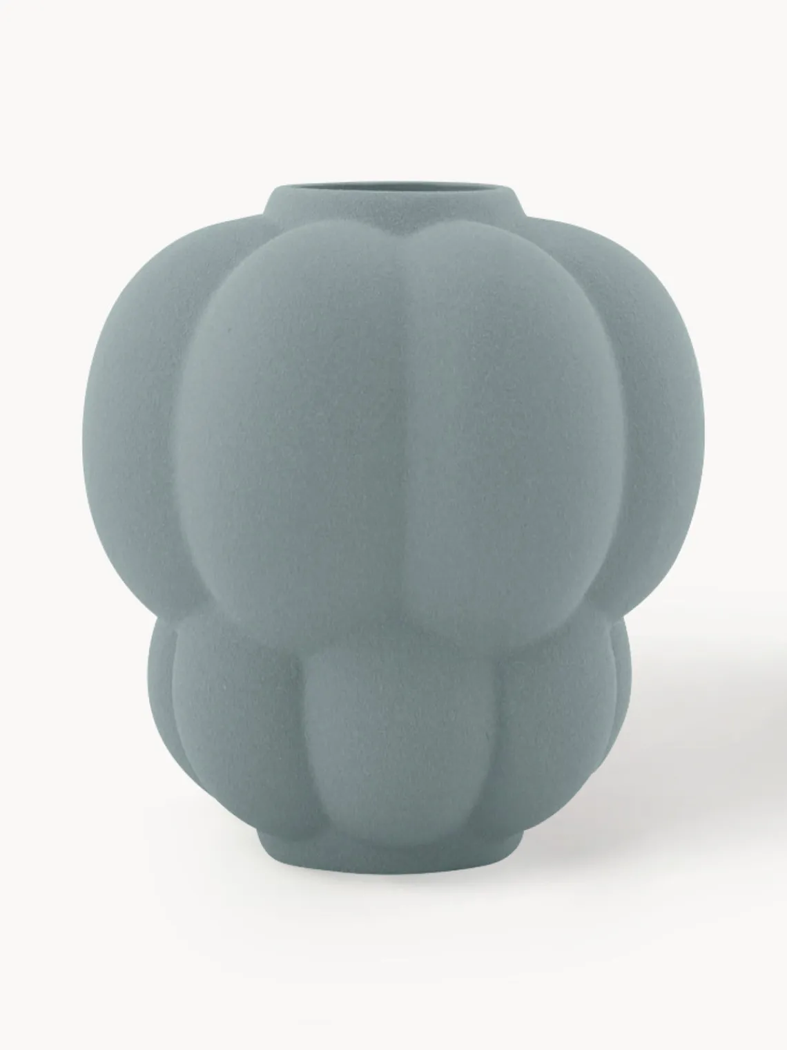 Outlet AYTM Vase en céramique Uva, haut. 28 cm Gris-bleu, mat