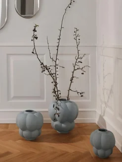 Outlet AYTM Vase en céramique Uva, haut. 28 cm Gris-bleu, mat