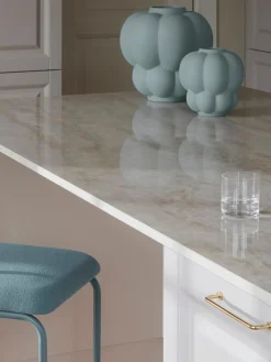 Discount AYTM Vase en céramique Uva, haut. 35 cm Gris-bleu, mat