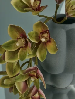 Discount AYTM Vase en céramique Uva, haut. 35 cm Gris-bleu, mat