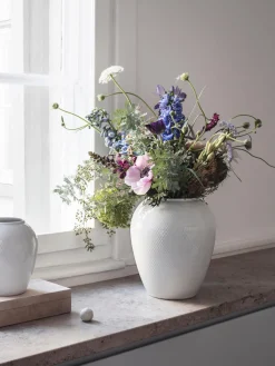 Online Lyngby Porcelaen Vase en porcelaine artisanal Rhombe, haut. 25 cm