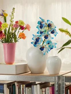 Online Lyngby Porcelaen Vase en porcelaine artisanal Rhombe, haut. 25 cm