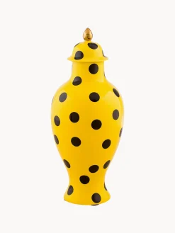 Sale SELETTI Vase en porcelaine avec couvercle Toiletpaper, haut. 47 cm