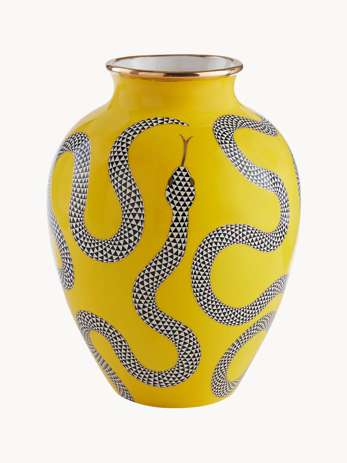 Outlet Jonathan Adler Vase en porcelaine avec or Eden, haut. 27 cm