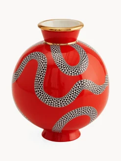 Fashion Jonathan Adler Vase en porcelaine avec or Eden, haut. 23 cm