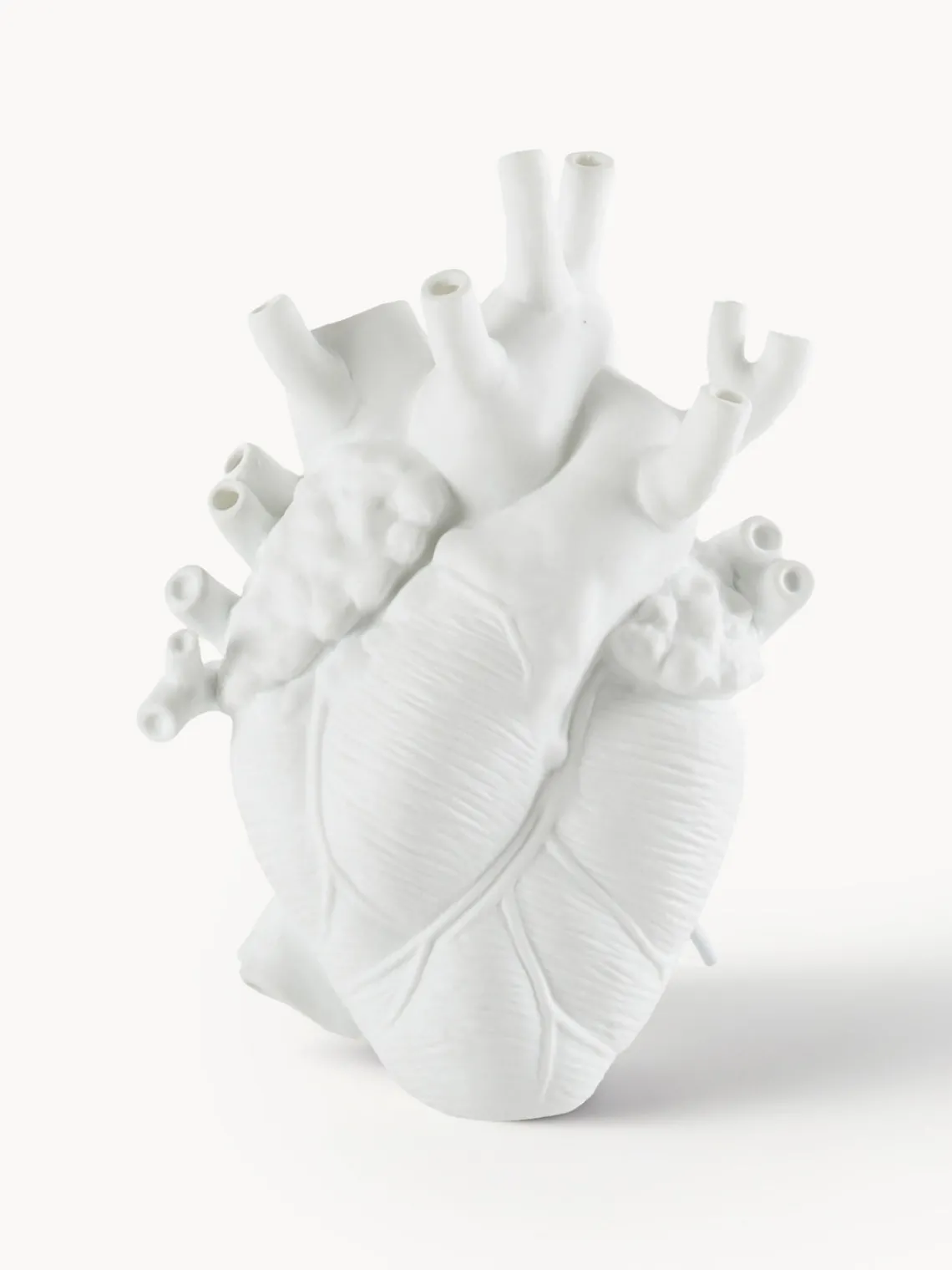 Online SELETTI Vase en porcelaine design Love in Bloom, haut. 25 cm Blanc