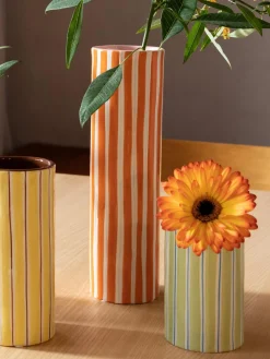 Outlet &k Amsterdam Vase en porcelaine peint à la main Ray, haut. 13 cm