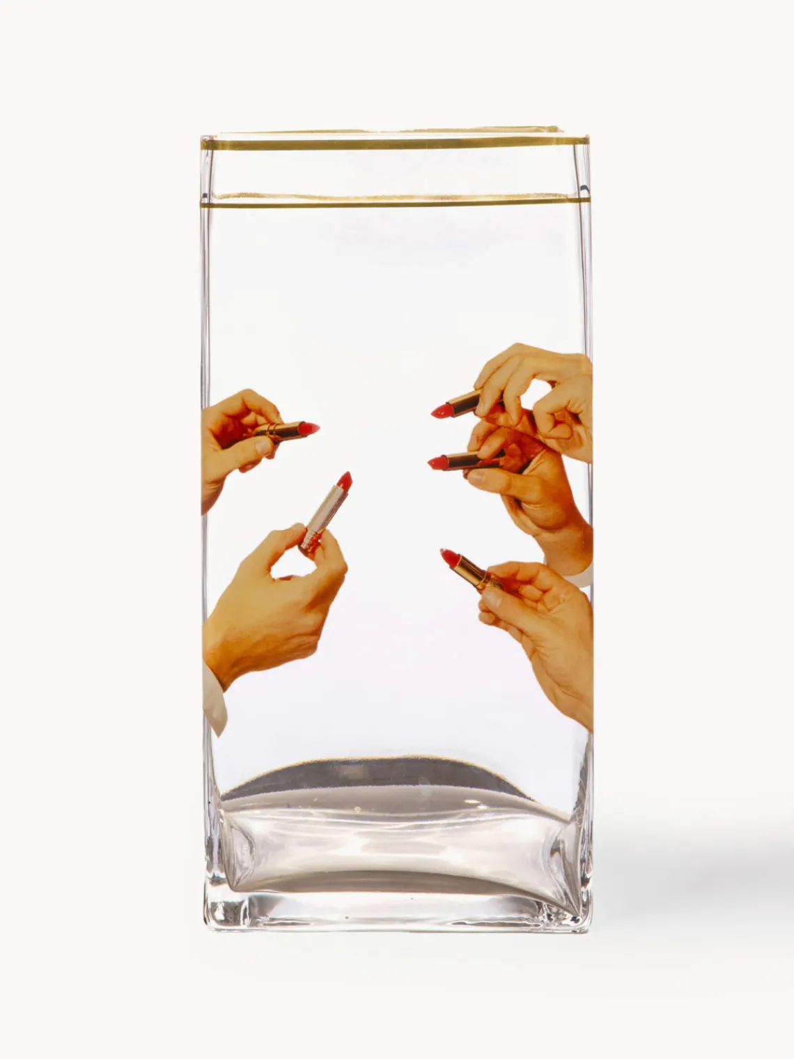 Hot SELETTI Vase en verre design , haut. 30 cm Lipsticks
