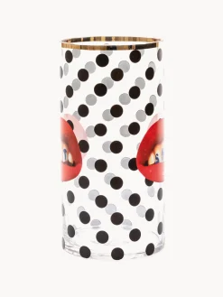 Fashion SELETTI Vase en verre design , haut. 30 cm Toiletpaper